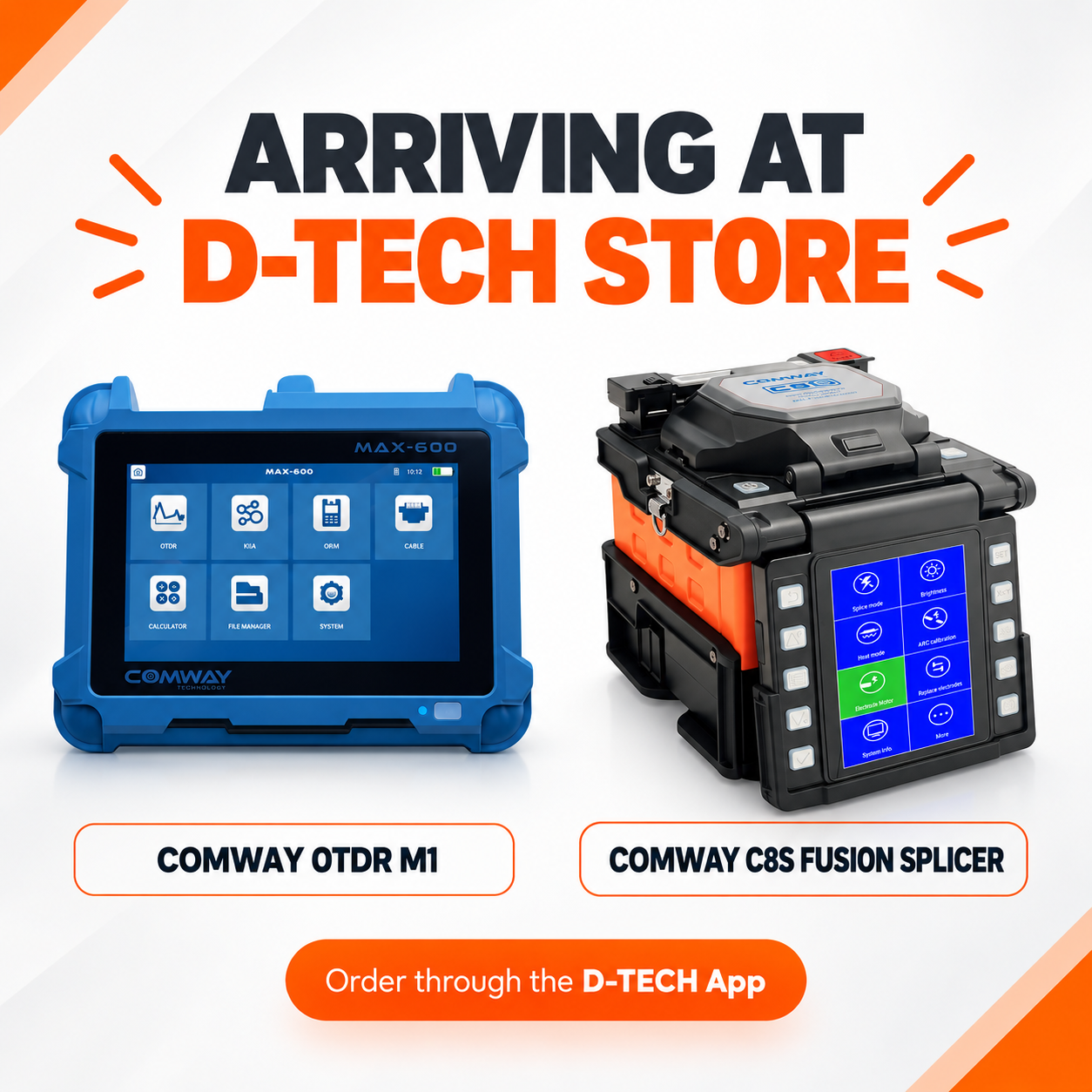 Today Arriving at D-TECH Store COMWAY SM , OTDR